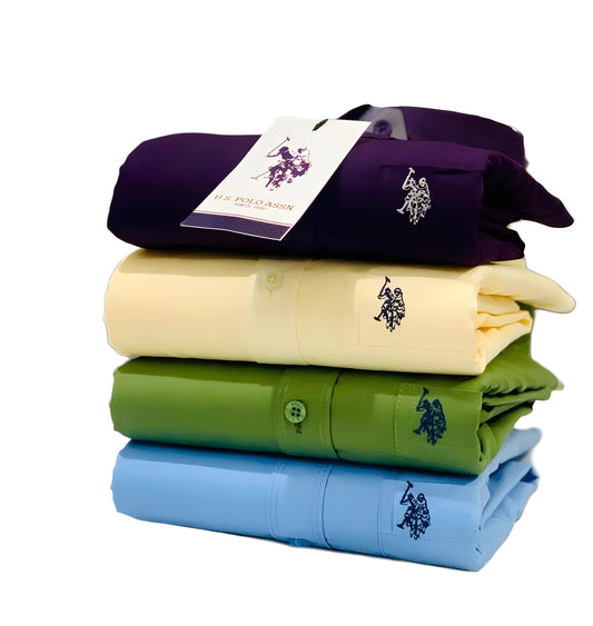 Inspired by U.S. Polo Assn Men’s Shirt Combo – 4 Colors Pack