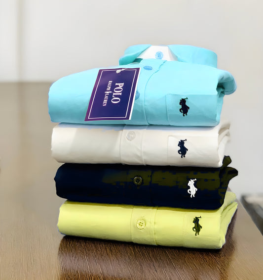 Inspired by Ralph Lauren Polo Men’s Shirt Combo – 4 Trendy Colors