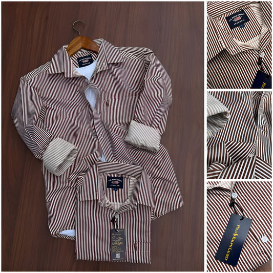 Striped shirt with full sleeves