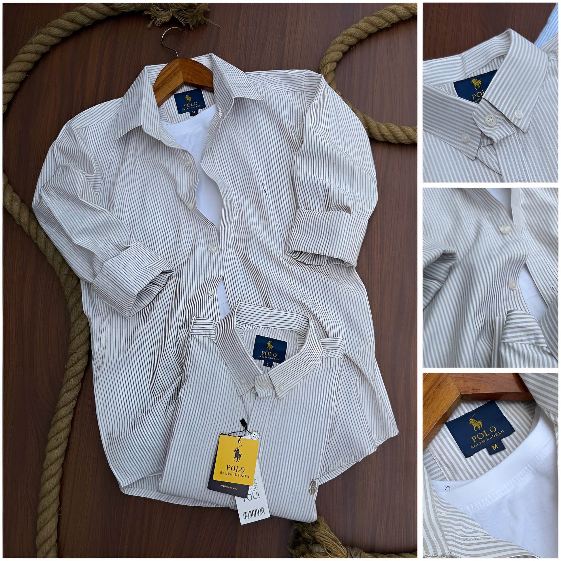 Polo Ralph Lauren White striped shirt