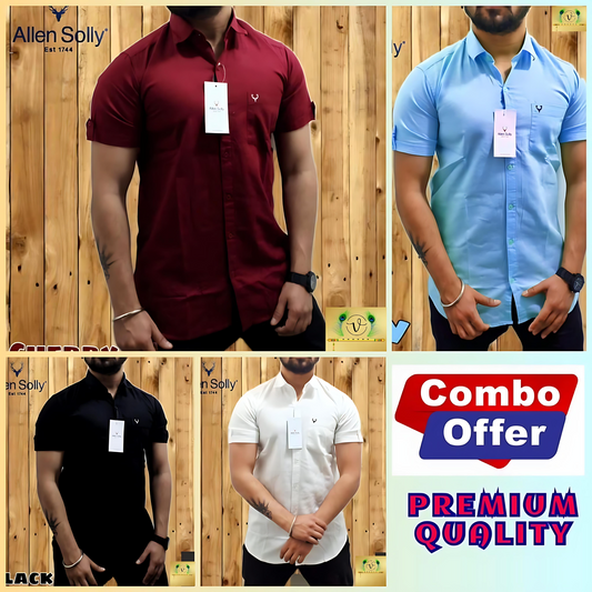 Inspired By Allen Solly Half Shirt Combo (Copy)