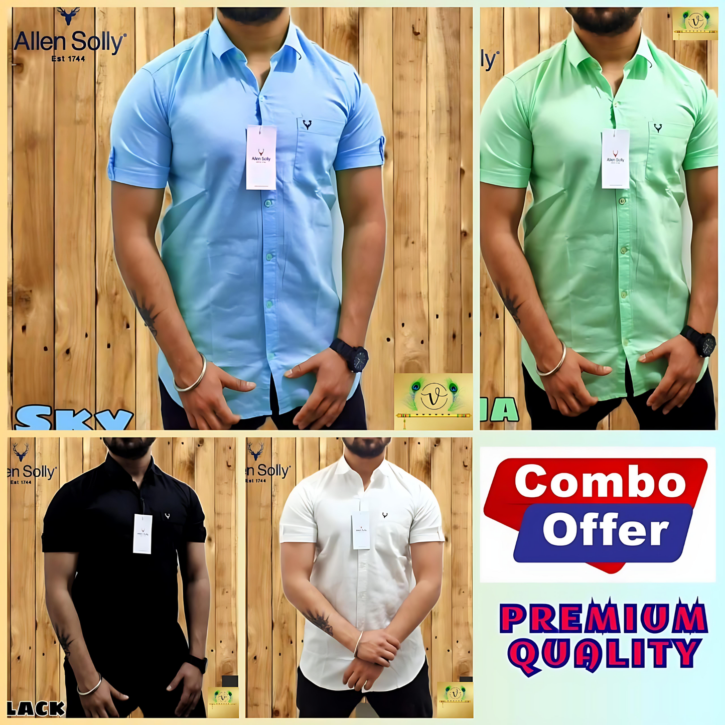Inspired By Allen Solly Half Shirt Combo