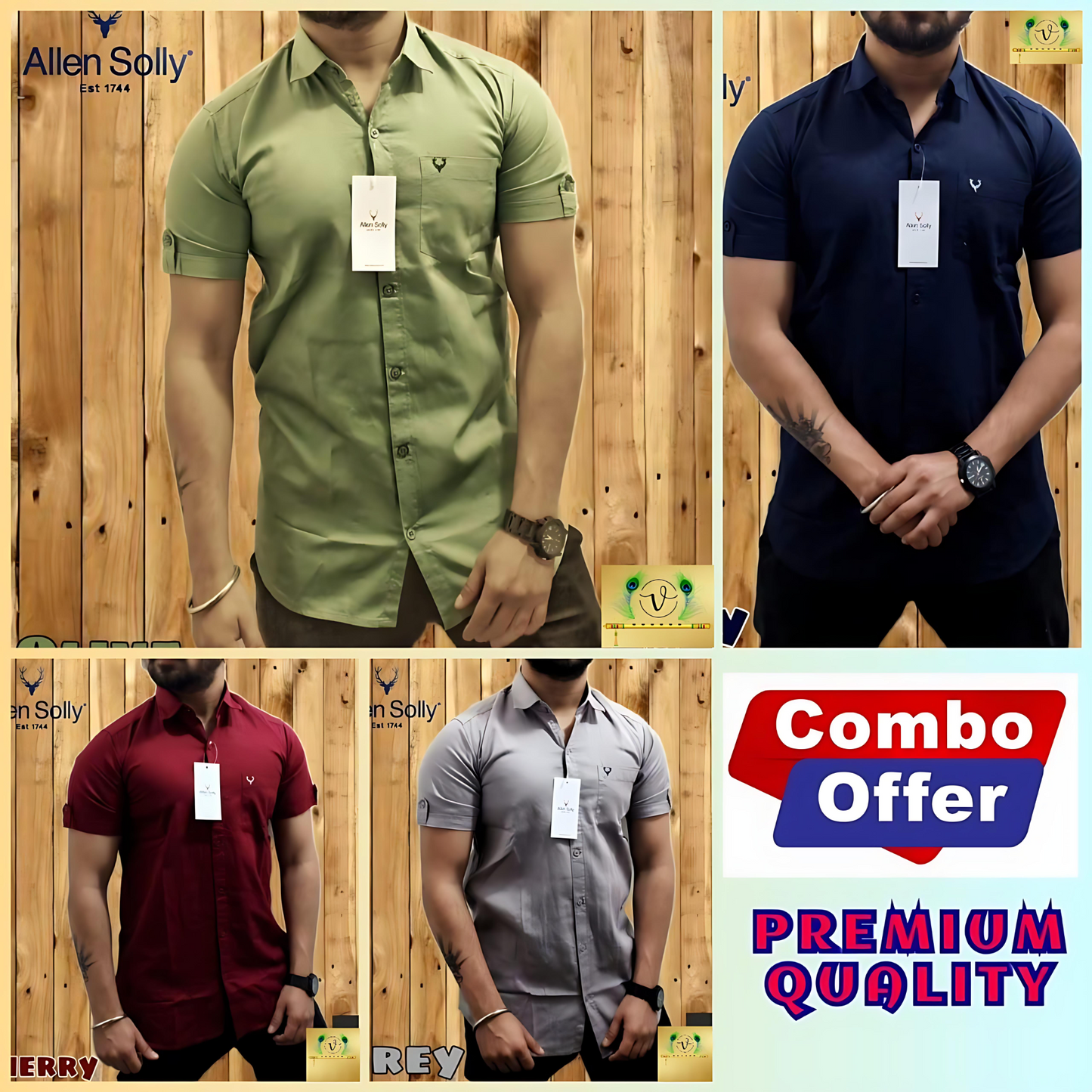 Inspired By Allen Solly Half Shirt Combo