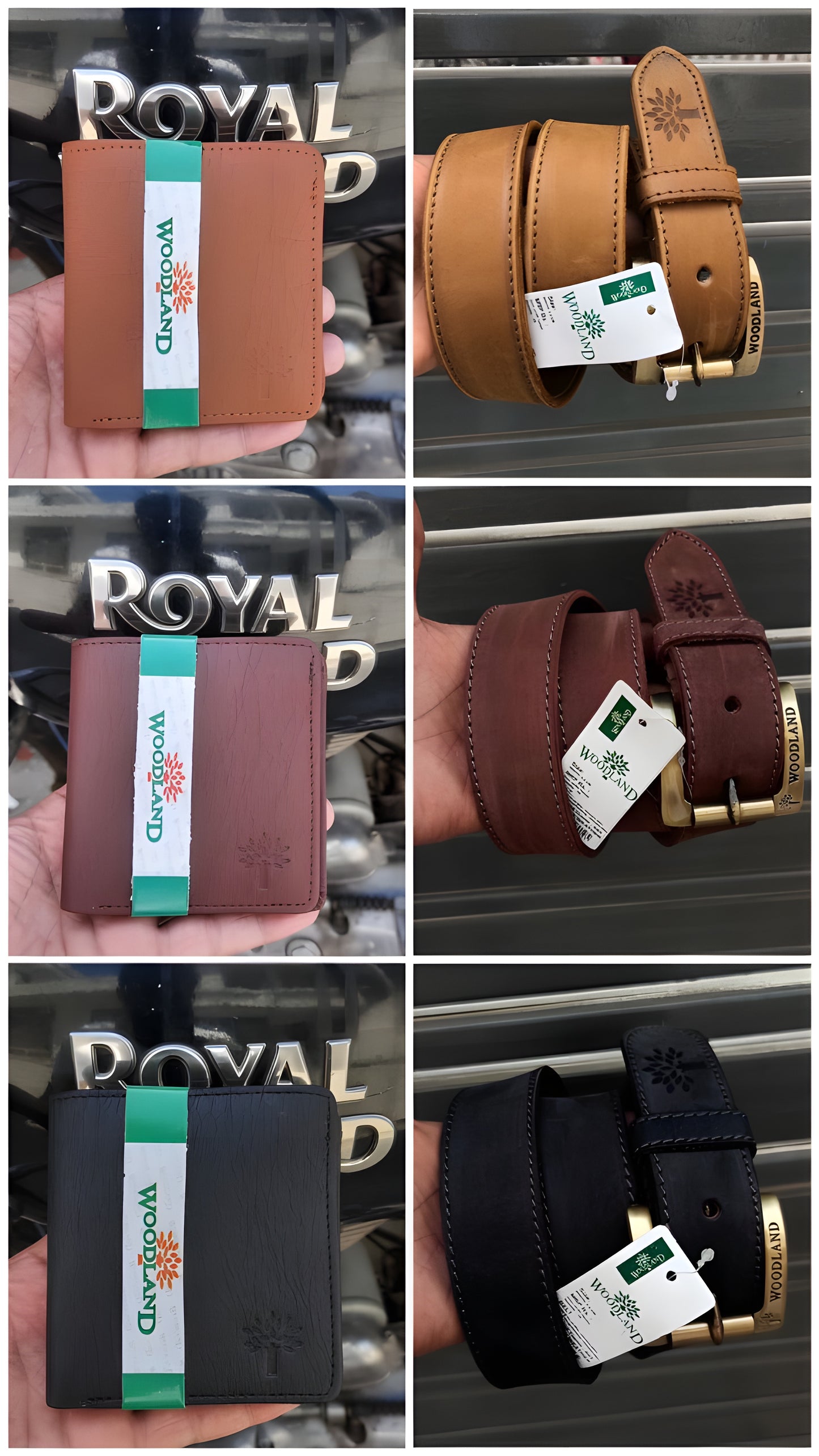 Woodland Leather Wallet & Belt Combo for Men – Stylish Gift