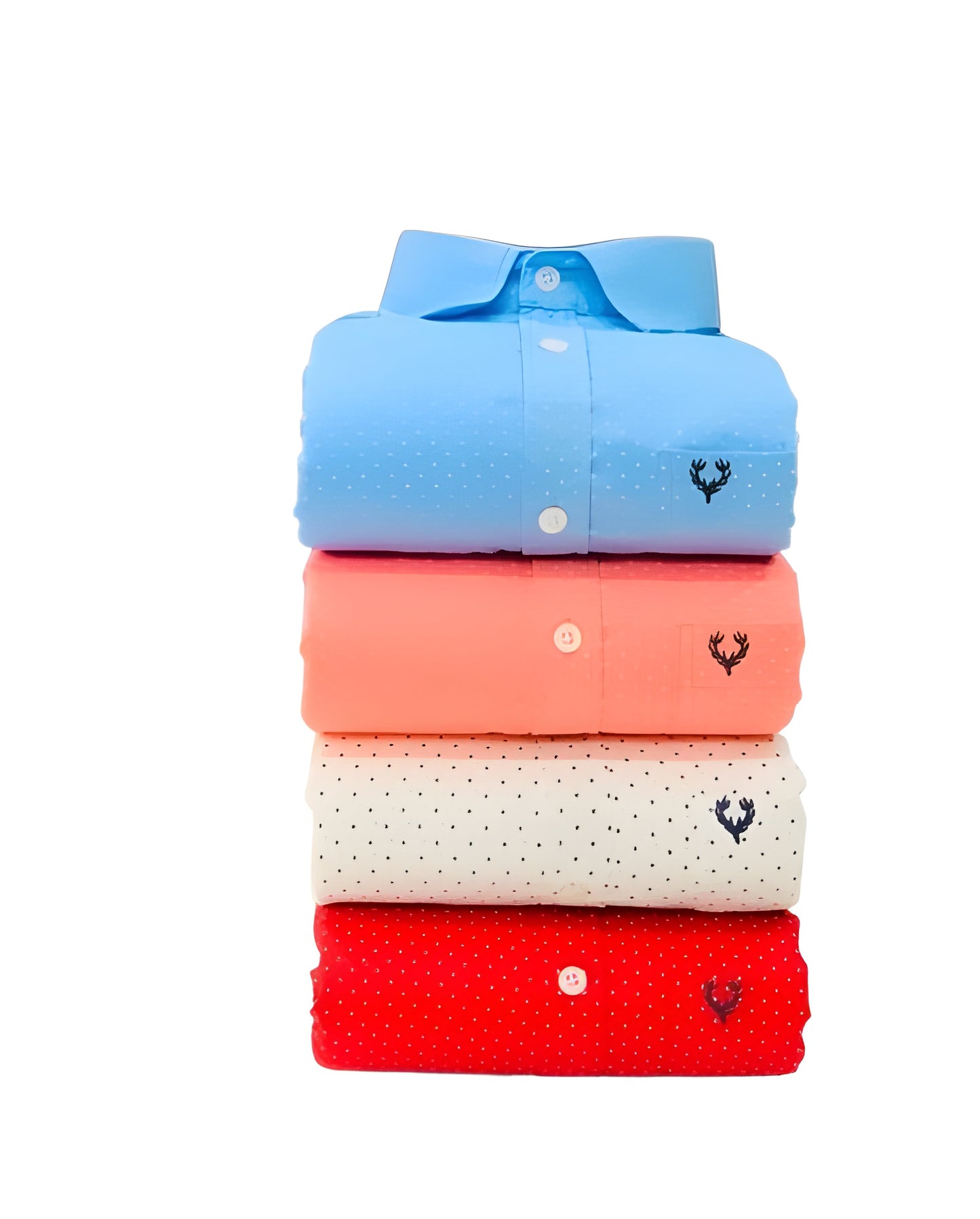Inspired By Allen Solly Polka Dot Men's Shirts Combo – Multicolor