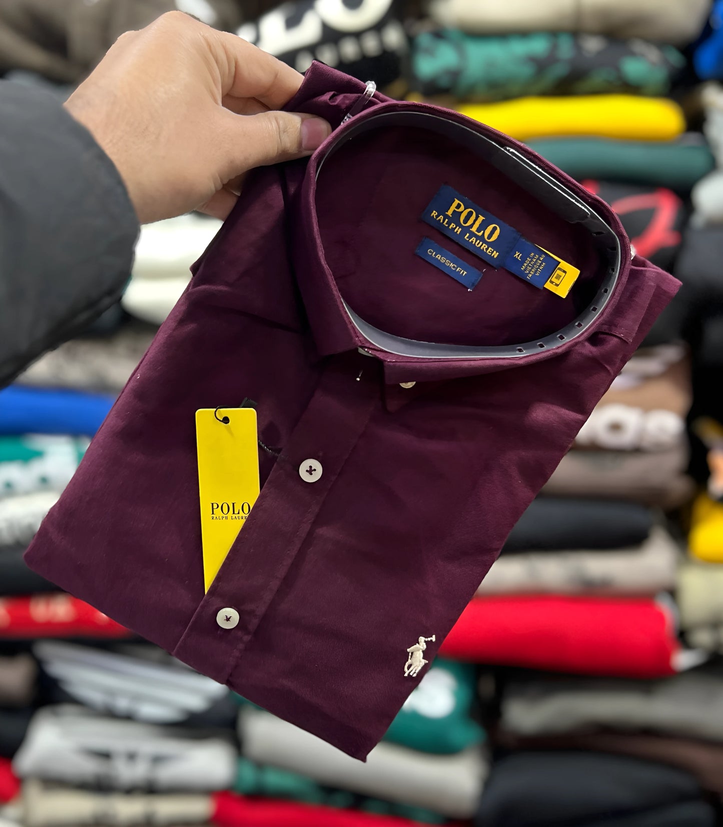 Men’s Deep Burgundy Classic Fit Shirt | Casual Shirt | Inspired by RL Polo