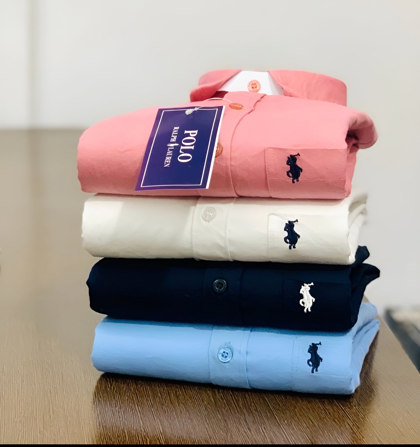Inspired by Ralph Lauren Polo Men’s Shirt Combo – 4 Colors Pack