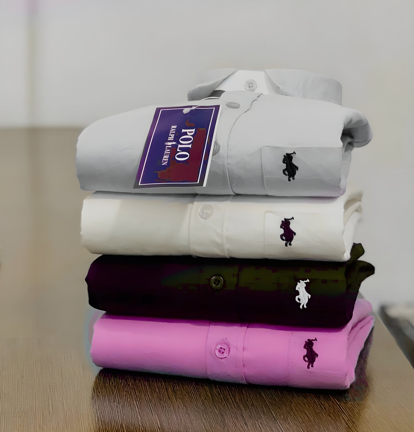 Inspired by Ralph Lauren Polo Men’s Shirt Combo – 4 Colors Pack