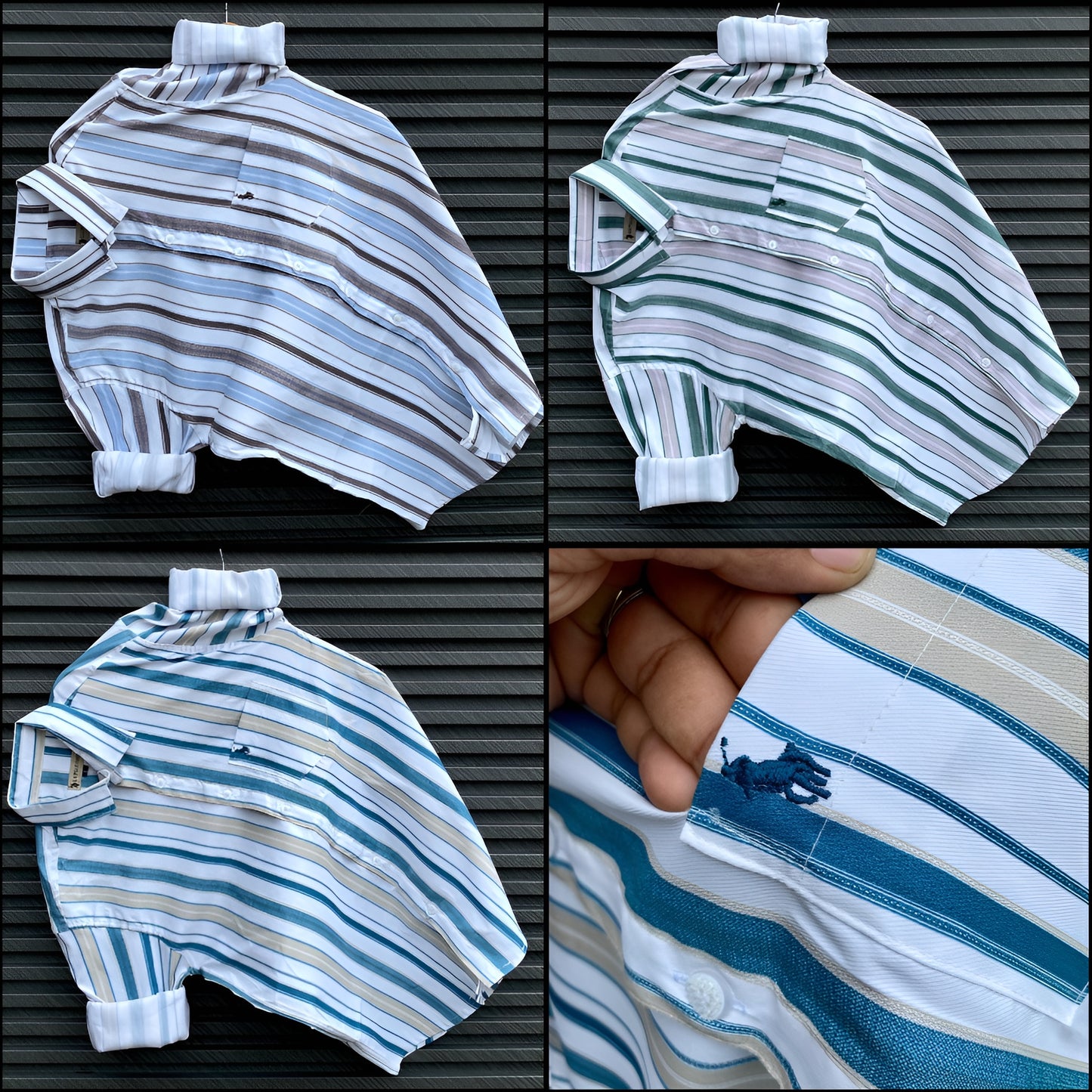 Men’s Premium Striped Casual Shirts – Multicolor Pack