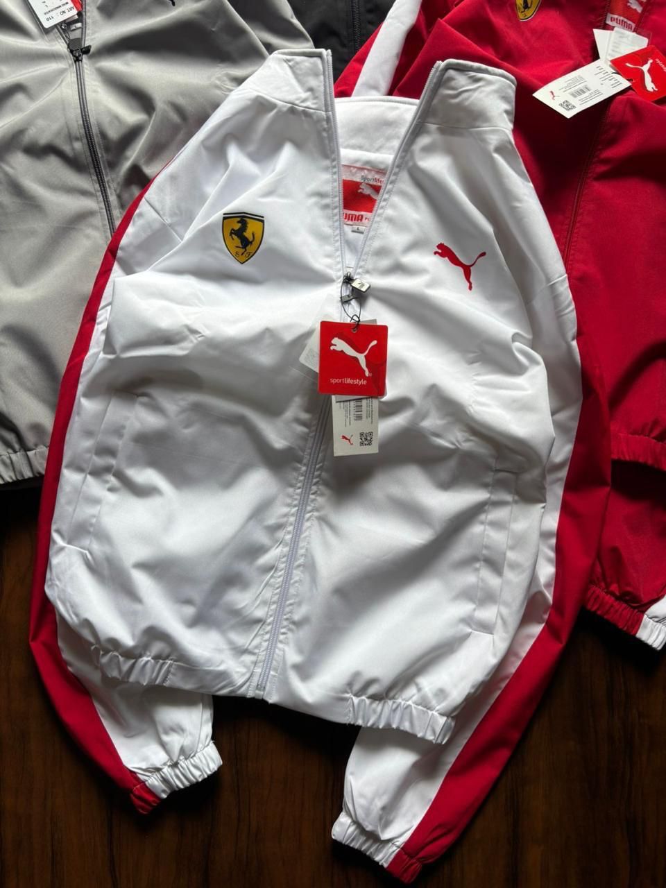 Premium Sports Windcheater Jacket – Racing Style (Ferrari Edition Inspired)