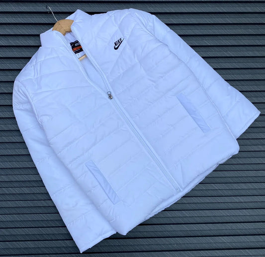 Nike white winter puffer jacket