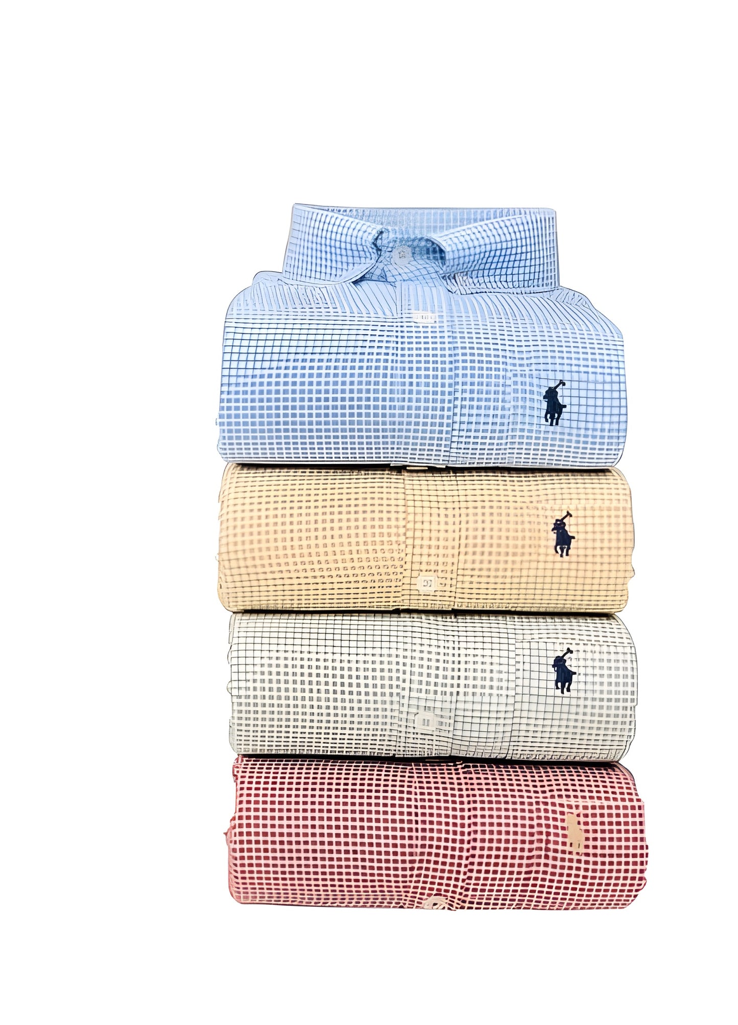 Men’s Checked Shirts – Pack of 4 (Cotton Blend)